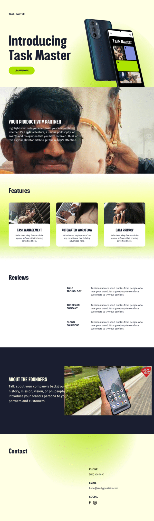 tech websites in wonderful templates free