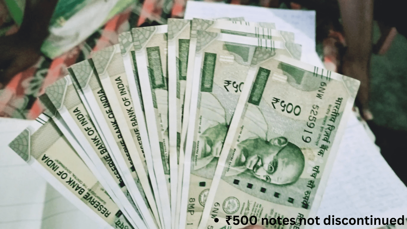 ₹500 notes not discontinued
