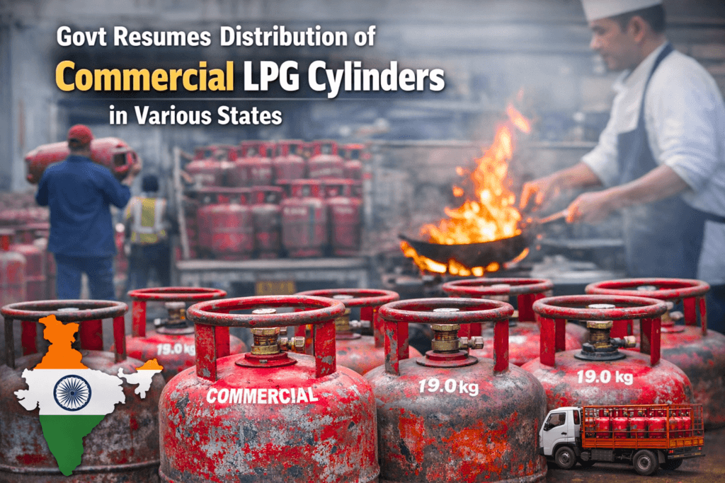 Govt Resumes Distribution of Commercial LPG Cylinders in Various States: Relief for Businesses and Consumers