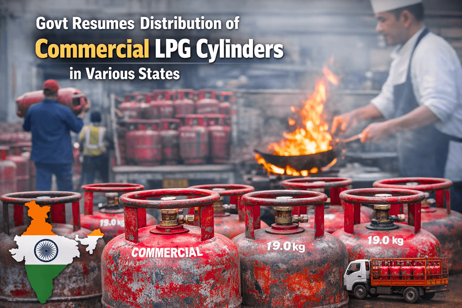 LPG cylinders for commercial distribution
